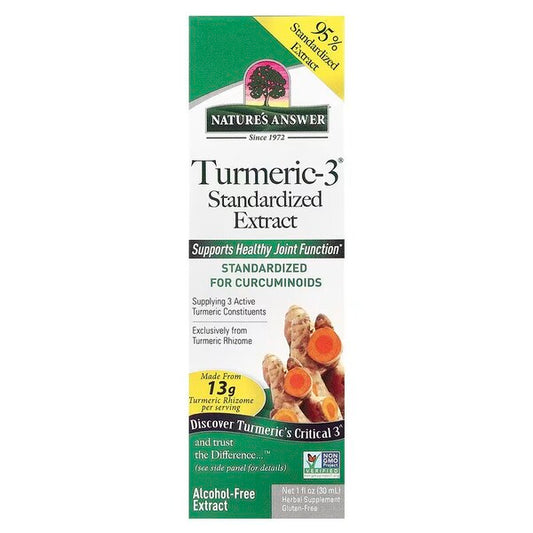 Turmeric-3 Standardized Extract - 30 ml.