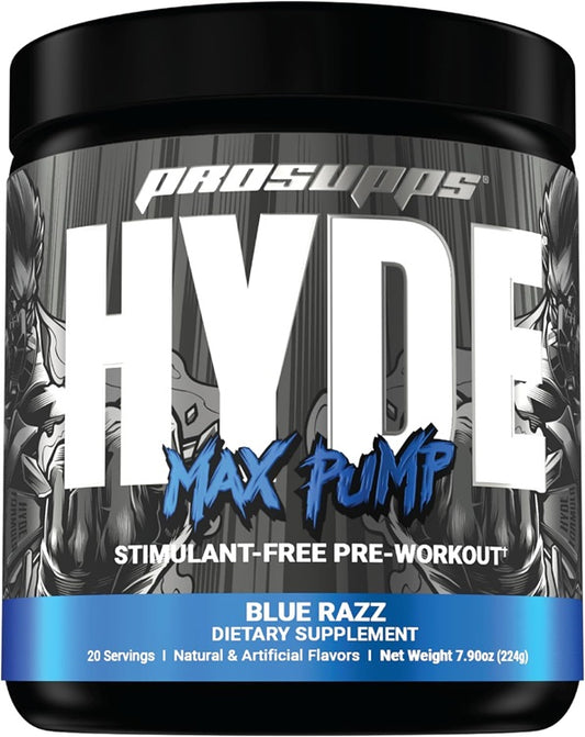 Hyde Max Pump, Blue Razz- 224 grams