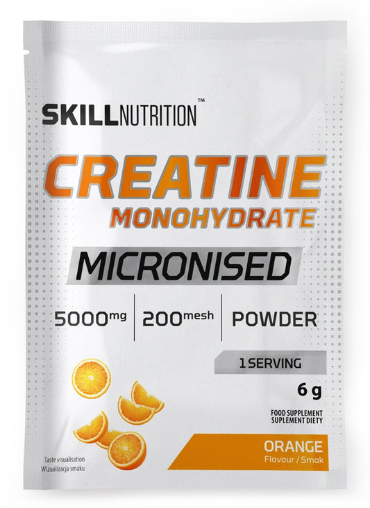 Micronised Creatine Monohydrate, Orange - 6 grams (1 serving)
