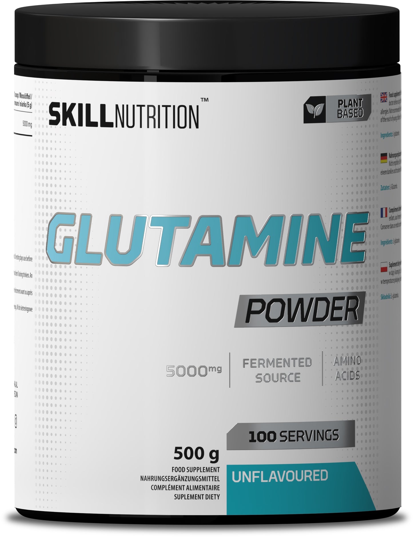 Glutamine Powder, Unflavoured - 500 grams