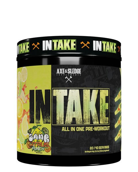 Intake All in One Pre-Workout, Sour Citrus Punch - 440 grams