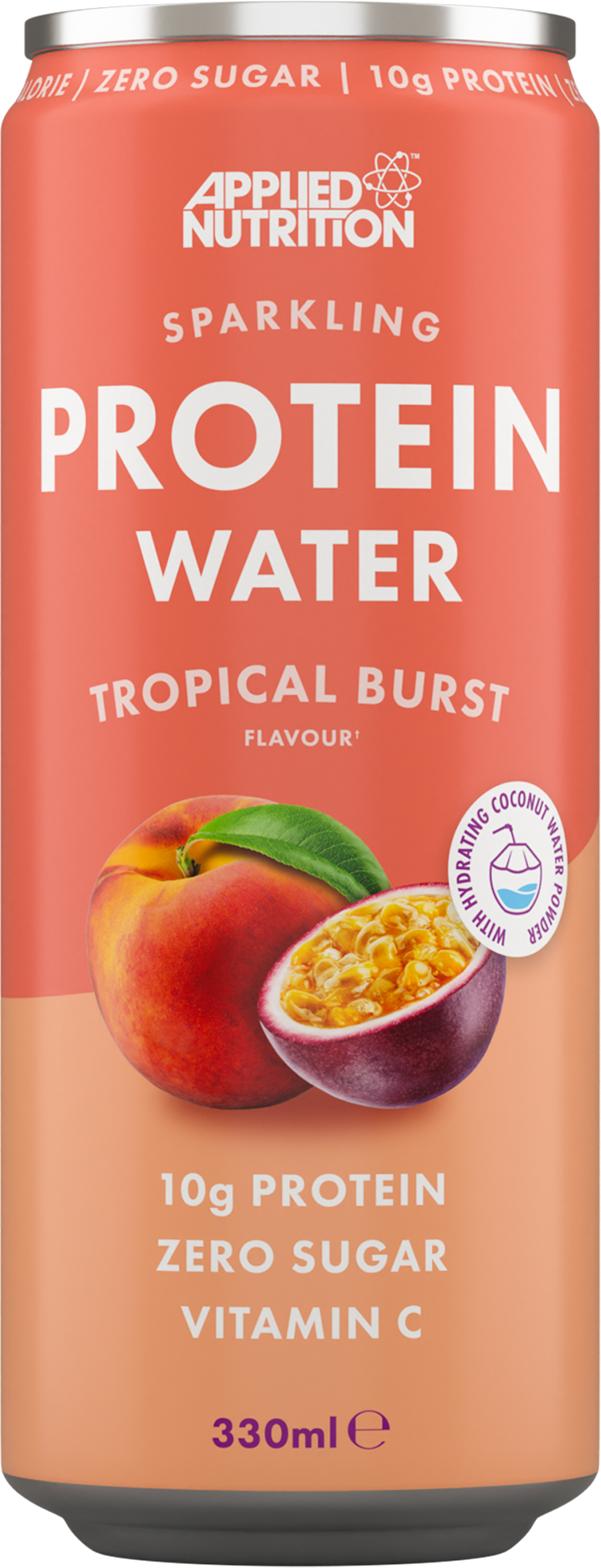 Sparkling Protein Water, Tropical Burst - 12 x 330 ml.