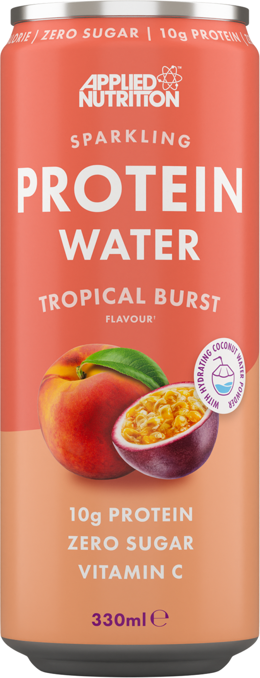 Sparkling Protein Water, Tropical Burst - 12 x 330 ml.