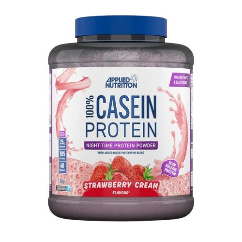 100% Casein Protein, Strawberry- 1800 grams