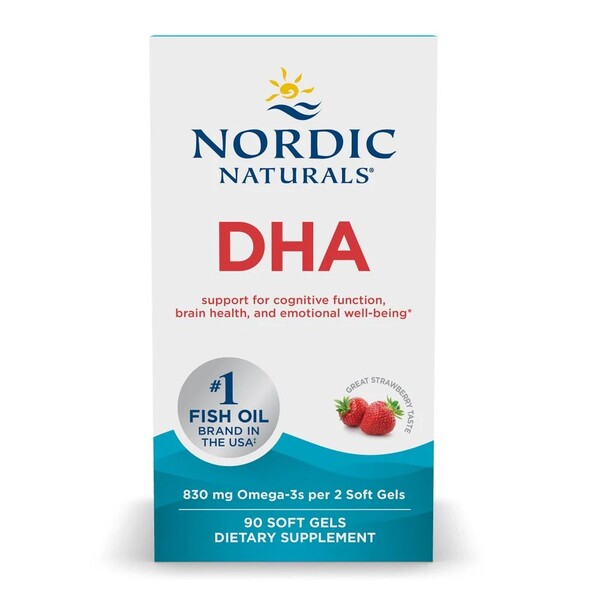 DHA, 830mg Strawberry - 90 softgels