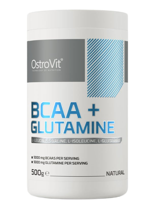 BCAA + Glutamine, Natural - 500 grams
