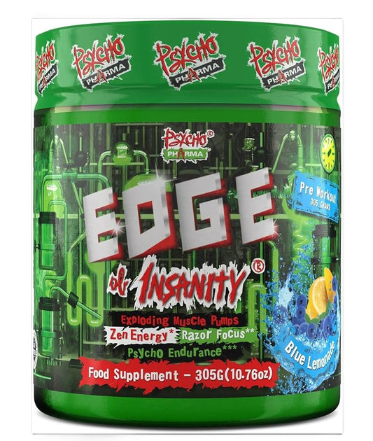 Psycho Pharma Edge Of Insanity, Blue Lemonade - 305 grams