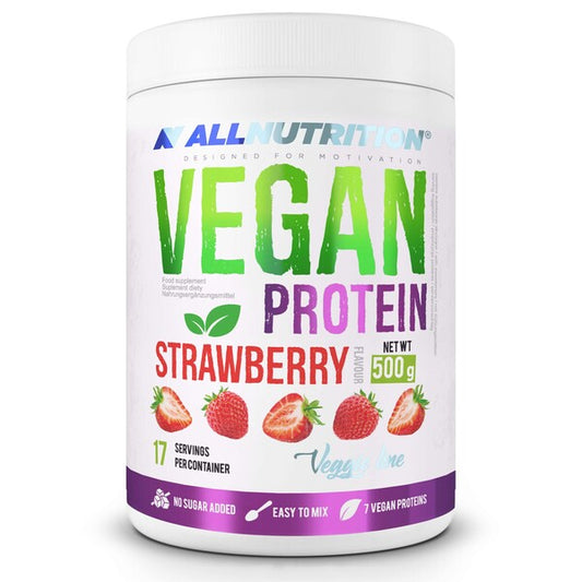 Vegan Protein, Strawberry - 500 grams