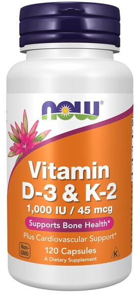 Vitamin D-3 & K-2 - 120 caps