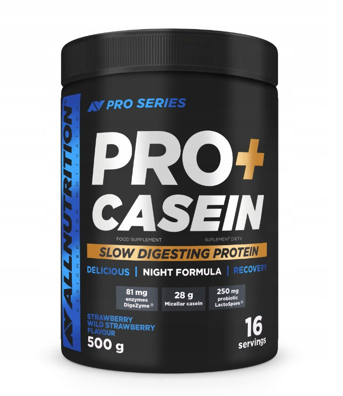 Pro+Casein, Strawberry-Wild Strawberry - 500 grams