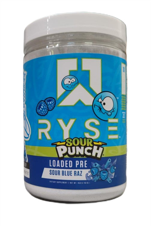 Loaded Pre, Sour Punch Blue Raz - 453 grams