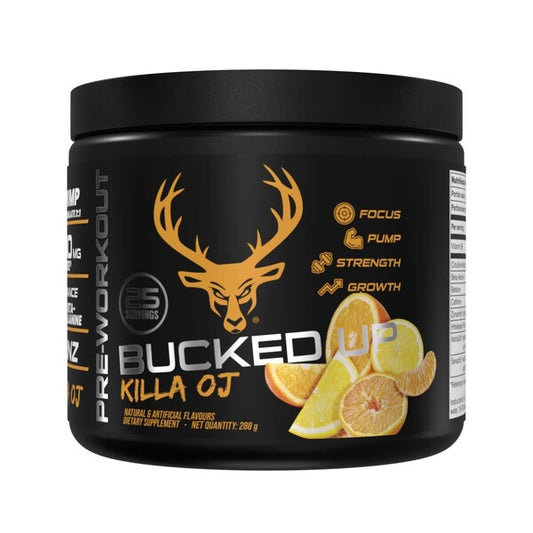 Bucked Up Pre-Workout, Killa OJ - 288 grams