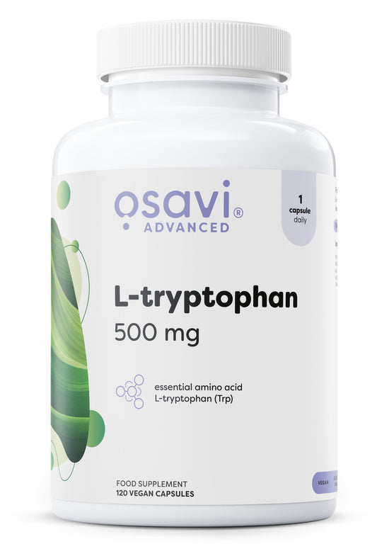 L-tryptophan, 500mg - 120 vegan caps
