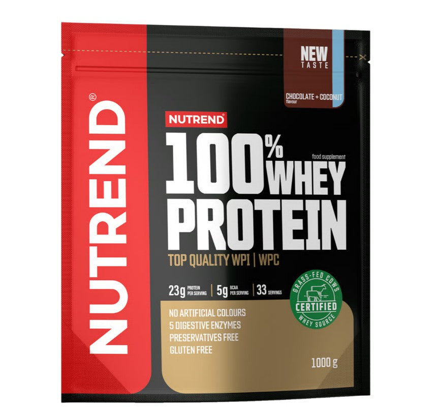 100% Whey Protein, Chocolate + Coconut - 1000 grams