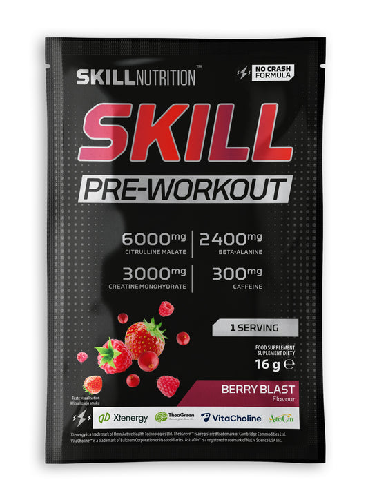 Skill Pre-Workout, Berry Blast - 16 grams (1 serving)