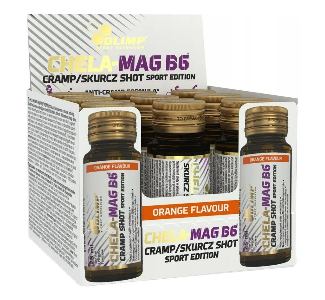 Chela-Mag B6 Cramp Shot, Orange - 9 ampoules