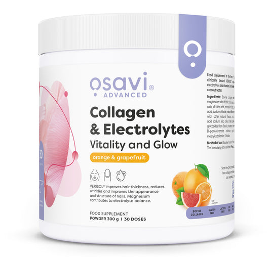 Collagen & Electrolytes Vitality and Glow, Orange & Grapefruit - 300 grams