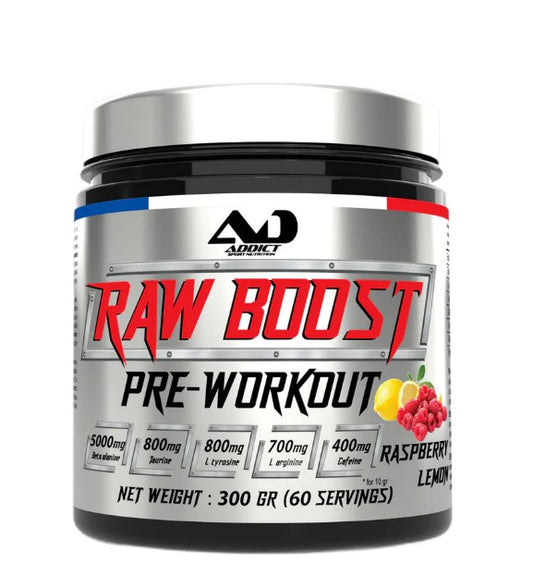 Raw Boost Pre-Workout, Raspberry Lemon - 300 grams