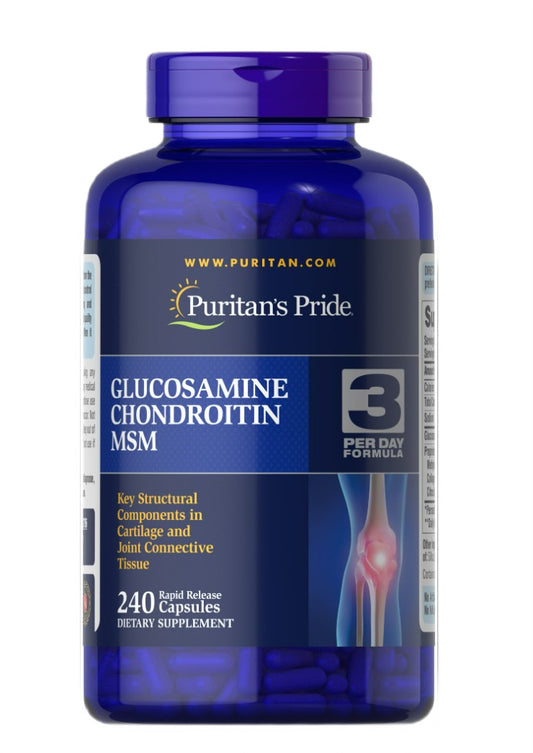 Glucosamine Chondroitin MSM - 240 coated caplets