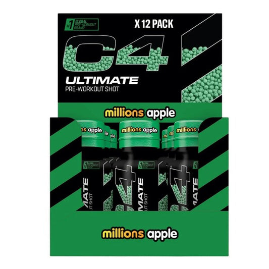 C4 Original Pre-Workout Shot, Millions Apple - 12 x 60 ml.