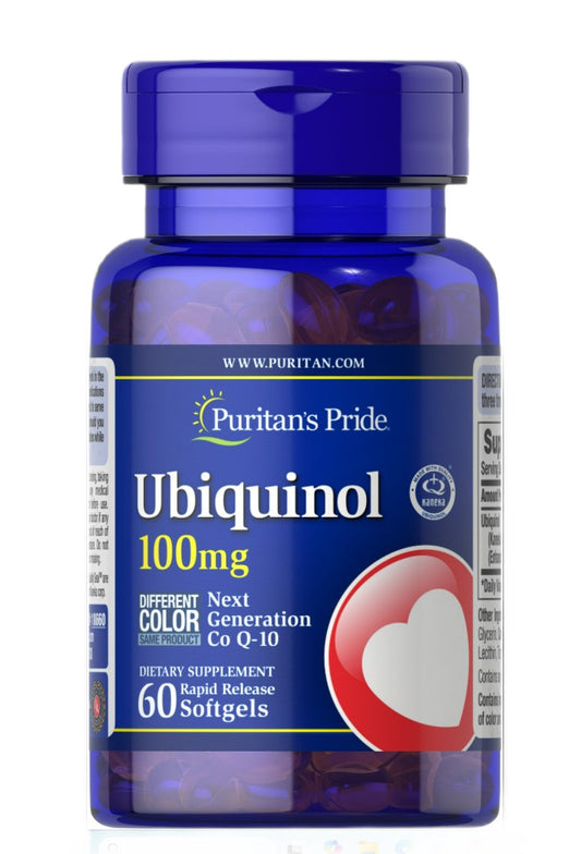 Ubiquinol, 100mg - 60 softgels