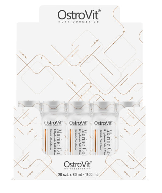 Marine Collagen Shot, Coconut-Peach - 20 x 80 ml.