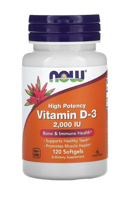Vitamin D-3, 2000 IU - 120 softgels