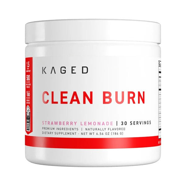 Clean Burn Powder, Strawberry Lemonade - 186 grams
