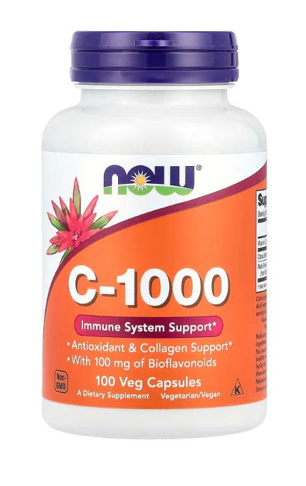 Vitamin C-1000 with 100mg Bioflavonoids - 100 vcaps