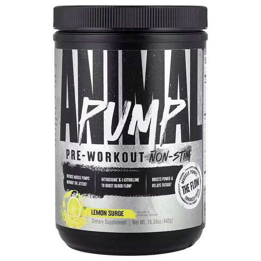 Pump Pre-Workout Non-Stim, Lemon Surge - 442 grams