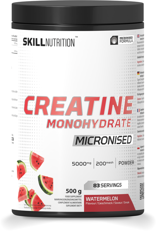 Micronised Creatine Monohydrate Flavoured, Watermelon - 500 grams