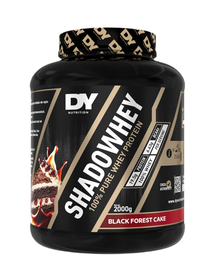 ShadoWhey 100% Pure Whey Protein, Black Forest Cake - 2000 grams