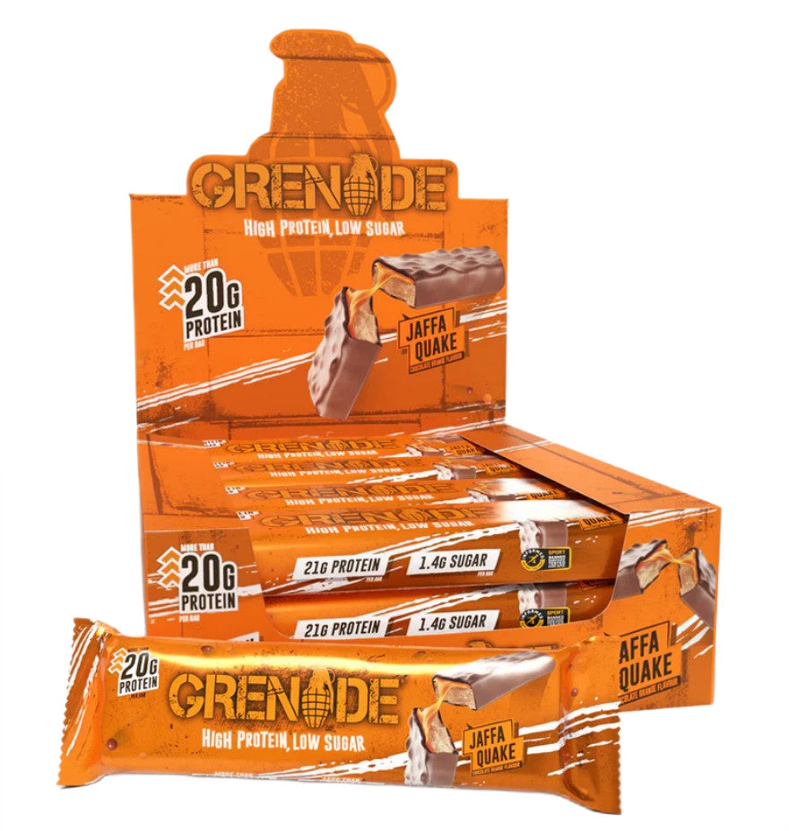 Protein Bars, Jaffa Quake - 12 x 60g