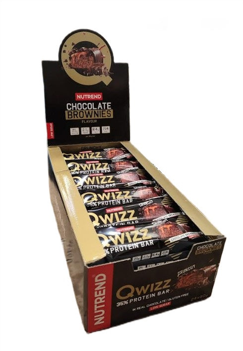 Qwizz 35% Protein Bar, Chocolate Brownies - 24 x 60g