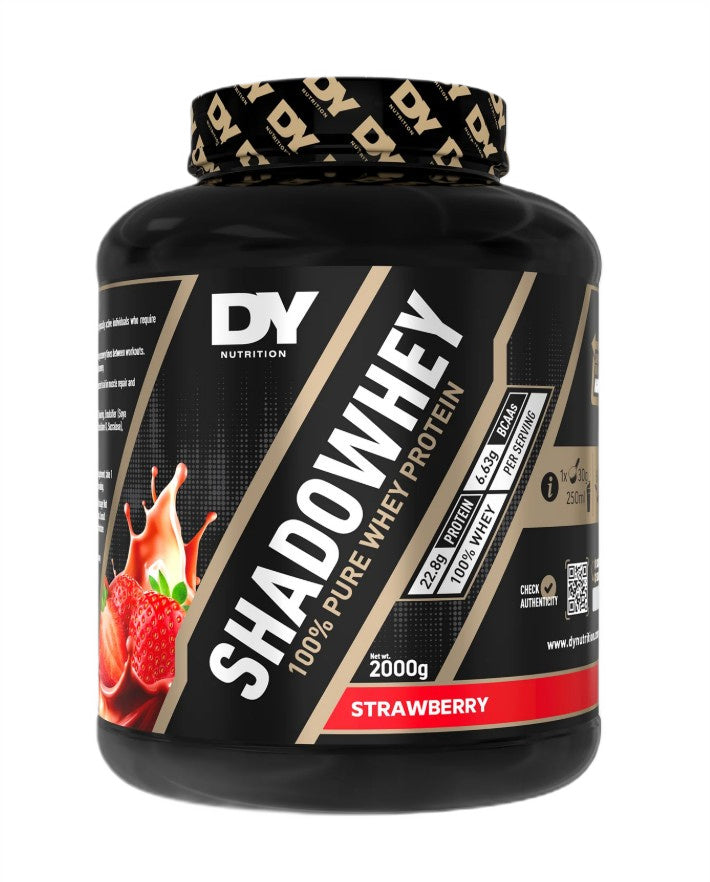 ShadoWhey 100% Pure Whey Protein, Strawberry - 2000 grams