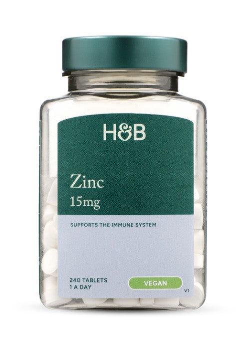 Zinc, 15mg - 240 tablets (EAN 5059604701122)