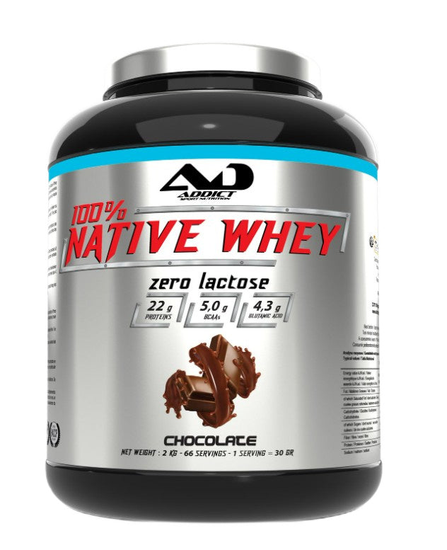 100% Native Whey Zero Lactose, Chocolate - 2000 grams