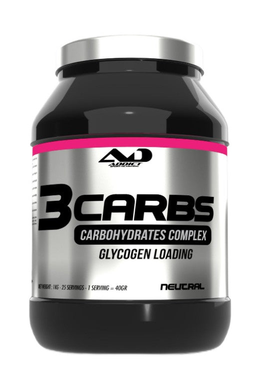 3Carbs Carbohydrates Complex Glycogen Loading, Neutral - 1000 grams