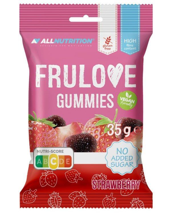 Frulove Gummies, Strawberry - 35 grams
