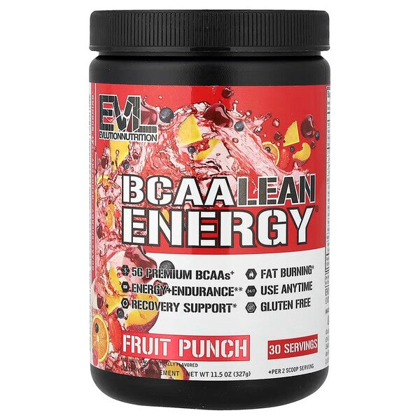 BCAA Lean Energy, Fruit Punch (EAN 810167100167) - 327 grams