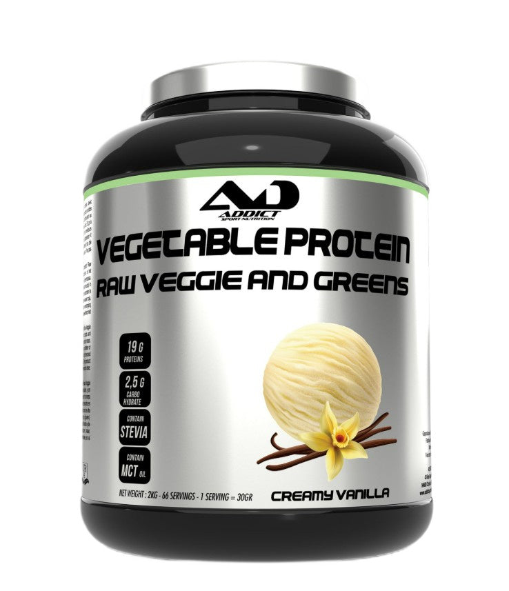 Vegetable Protein Raw Veggie and Greens, Creamy Vanilla - 2000 grams