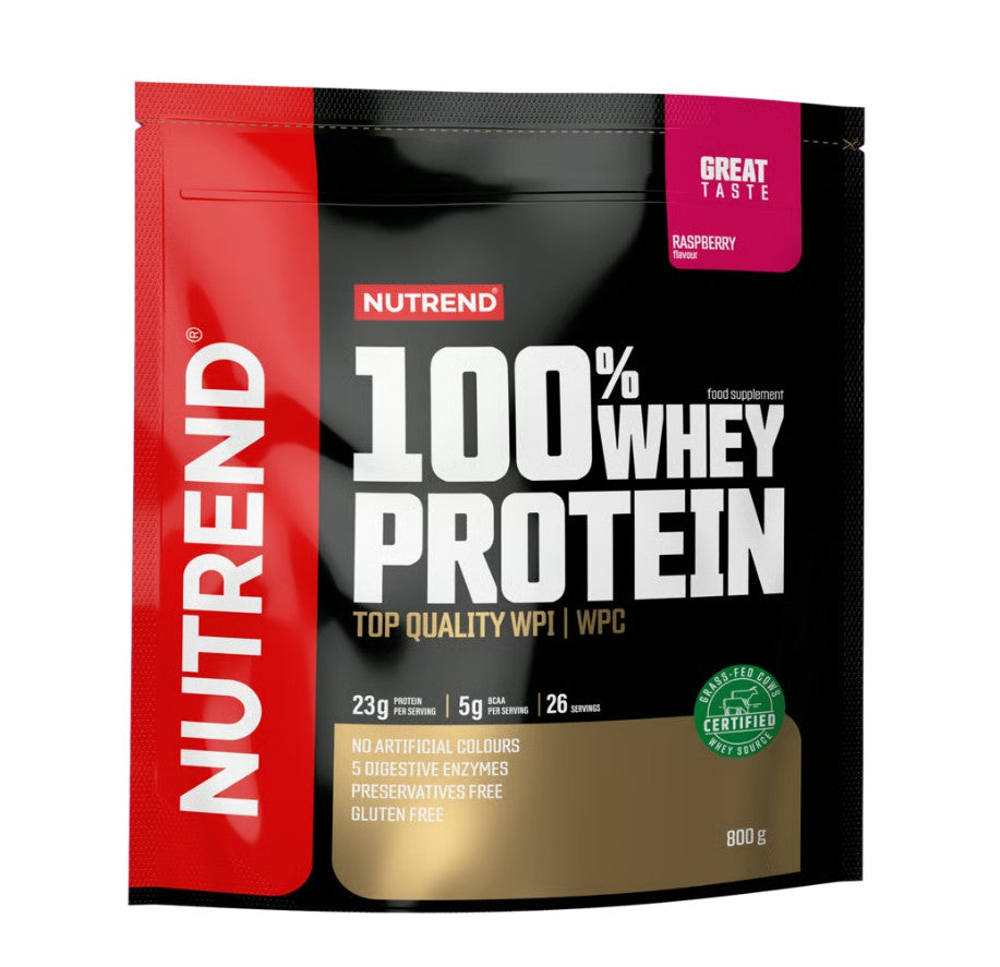 100% Whey Protein, Raspberry - 800 grams