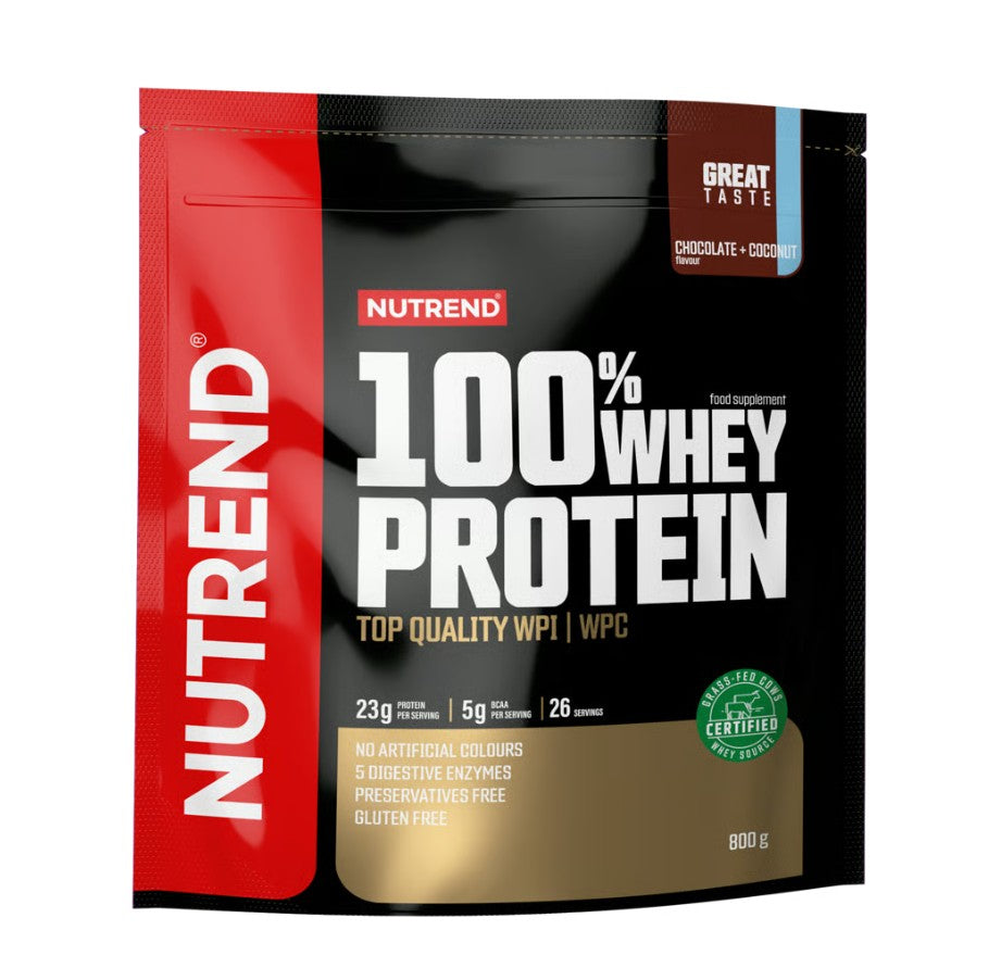 100% Whey Protein, Chocolate + Coconut - 800 grams