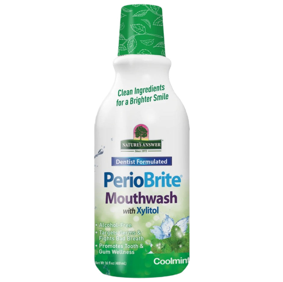 PerioBrite Mouthwash with Xylitol, Coolmint - 480 ml.