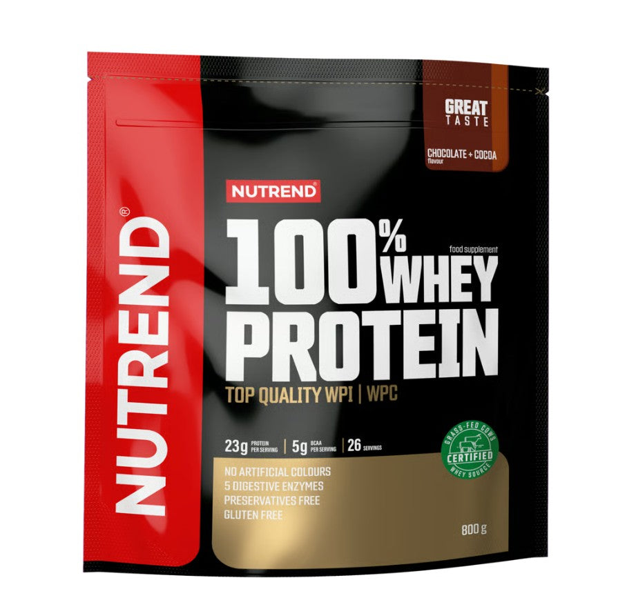 100% Whey Protein, Chocolate + Cocoa - 800 grams