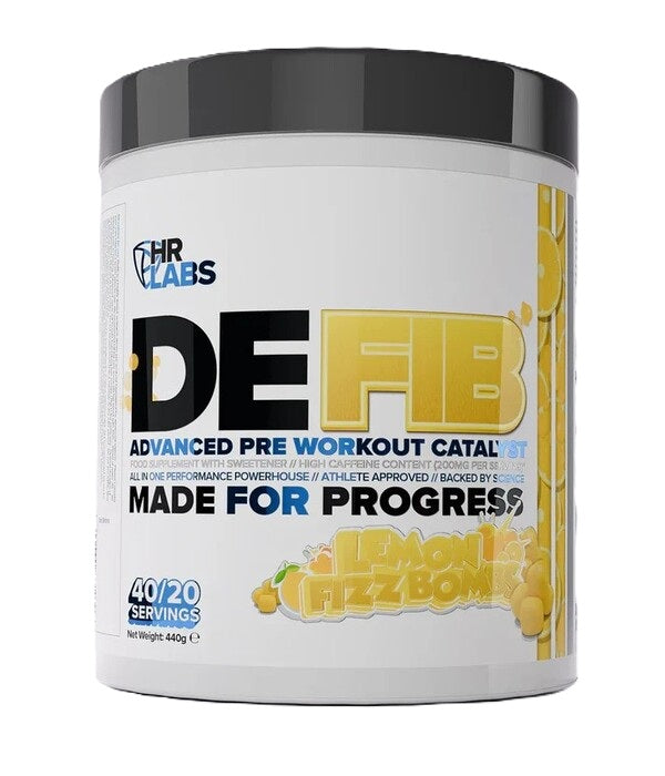 Defib Advanced Pre Workout Catalyst, Lemon Fizz Bombs (EAN 5060662331039) - 440 grams