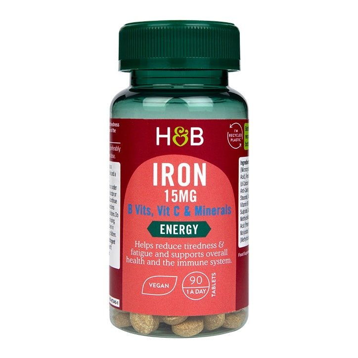 Iron, 15mg with Vitamins & Minerals - 90 vegan tabs (EAN ) - VitaeSupps