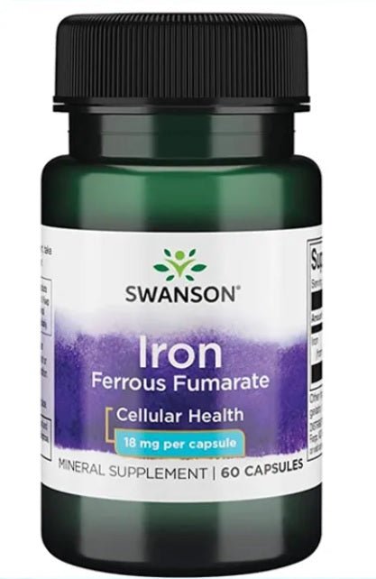Iron ( Eisen ) (Ferrous Fumarate), 18mg - 60 caps - VitaeSupps