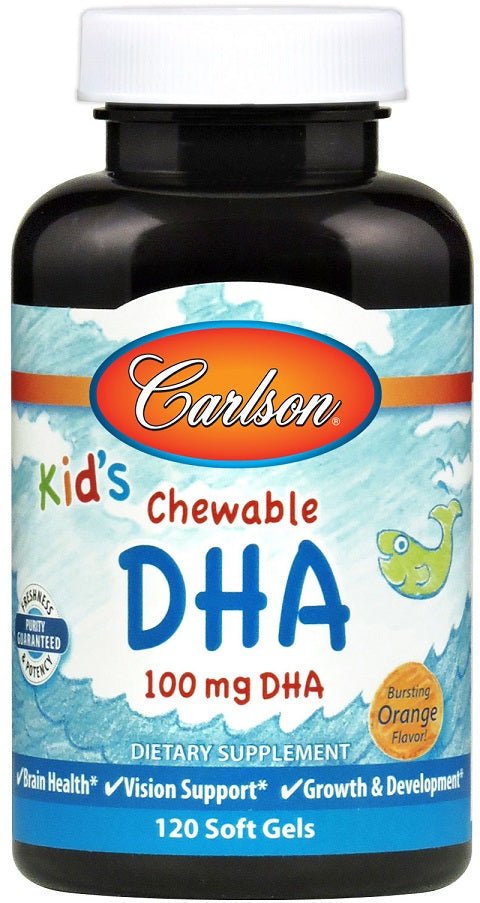 Kid's Chewable DHA, 100mg Orange - 120 softgels - VitaeSupps