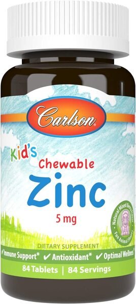 Kid's Chewable Zinc, Natural Mixed Berry - 84 tablets - VitaeSupps